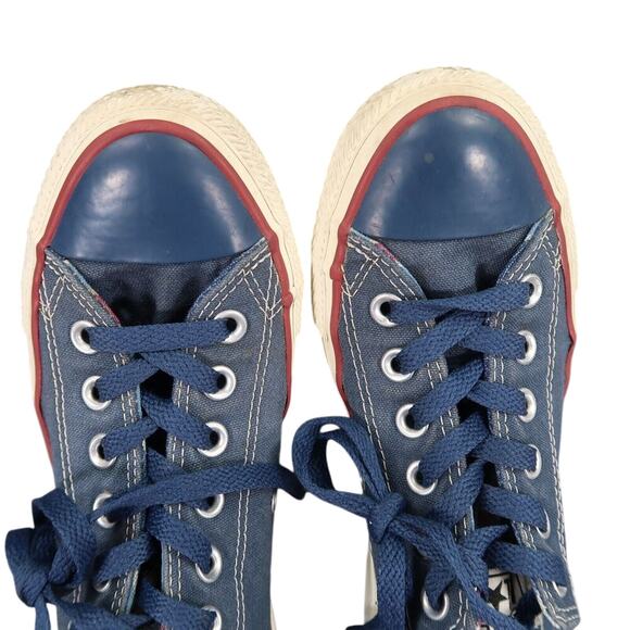 Converse Shoes Womens 7 Sneakers Lifestyle Chuck Taylor Low Blue Canvas Classic - Picture 7 of 12
